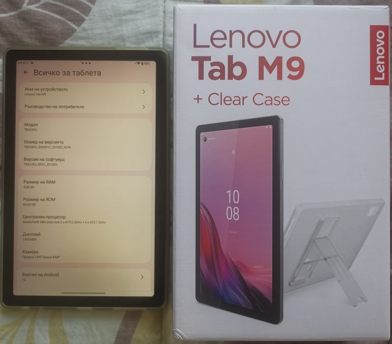 9" Lenovo Tab M9 - 4GB / 64GB - мултимедиен таблет