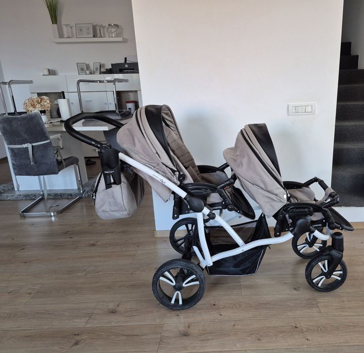 Cãruț gemeni Bebetto 42 în stare impecabilã