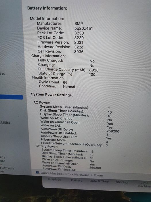 Macbook pro 2013 i7 SSD нова батерия всичко работи