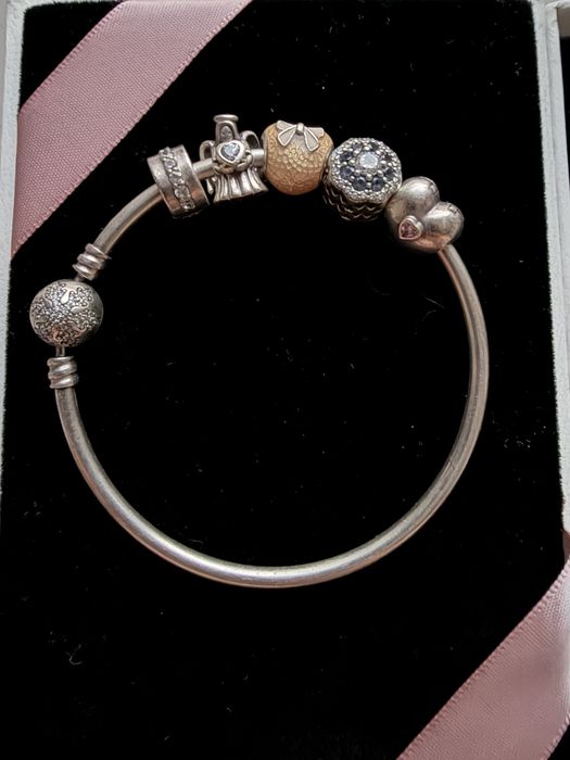 Pandora Unique Snowflake сребърна гривна с талисмани + ПОДАРЪК