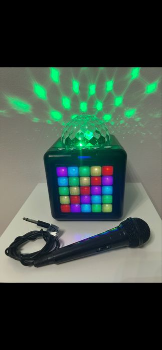 Boxa Bluetooth Portabila Karaoke cu proectie jocuri lumini