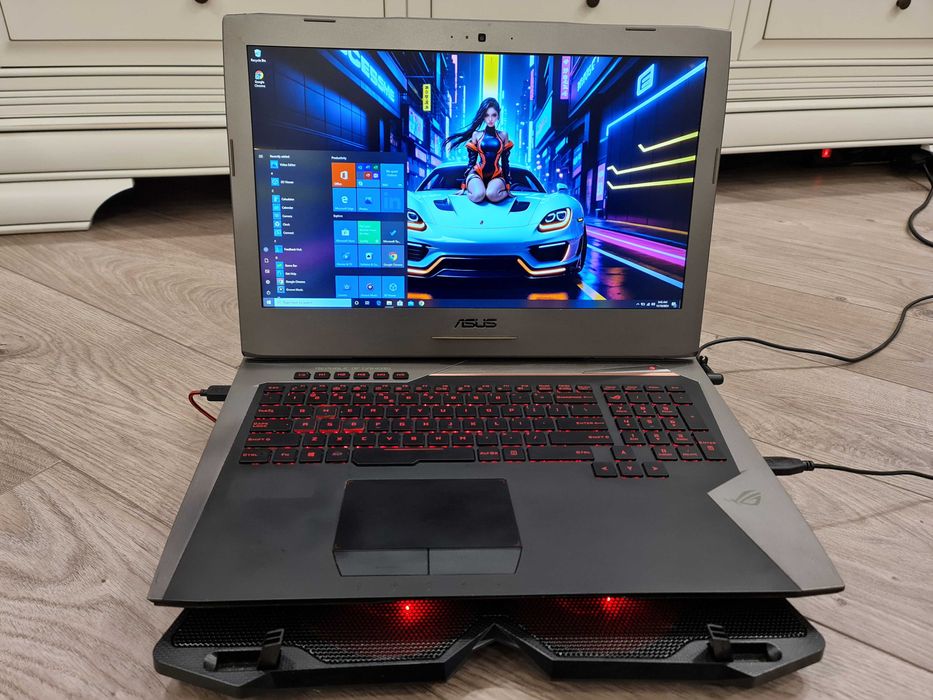 laptop gaming Asus Rog 17", intel core i7 +cooler + mouse + tastatura.