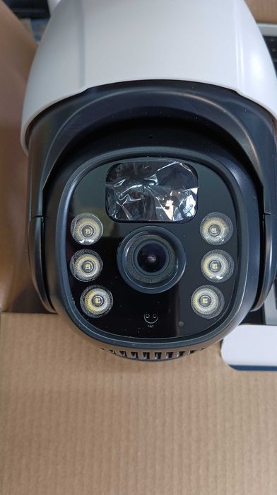 Соларна безжична въртяща камера 4G 10MP работи с СИМ SIM карта моб.дан