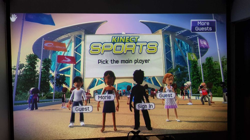 XBOX360 XBOX 360 HDMI slim + KINECT senzor + 2 jocuri KINECT CADOU