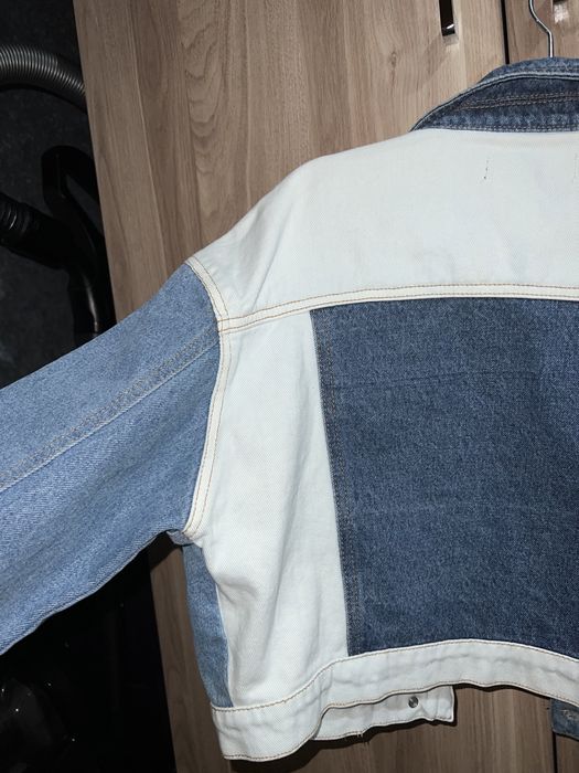 Джинсовая кроп куртка missguided