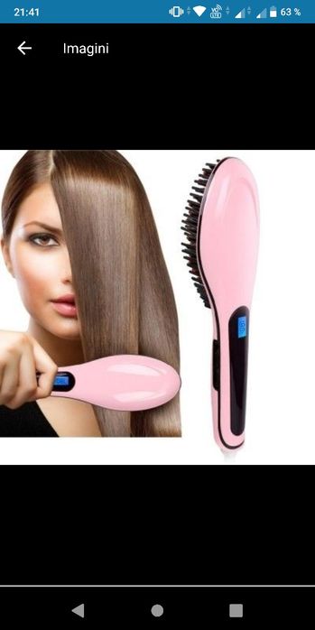 Perie electrica pentru îndreptat părul!