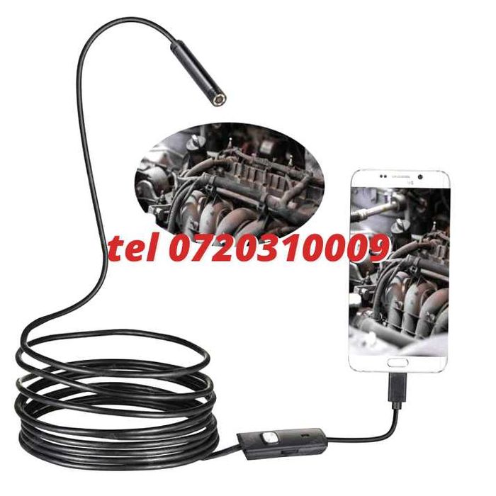 Camera Endoscop Inspectie Android  Usb 6 Led Ir Subacvatica Hd72