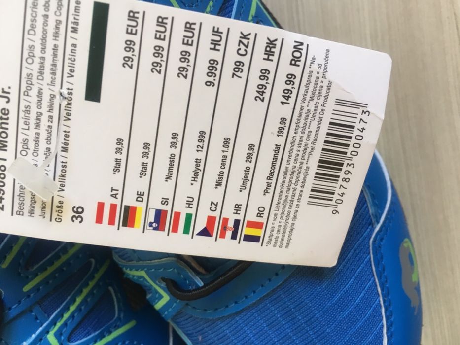 Bocanci/adidasi Kilimanjaro mar.34, 36, 37 noi superbi