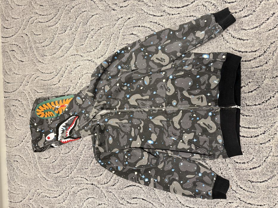 Hanorac Bape negru-albastru