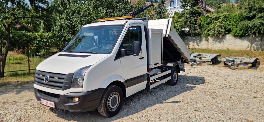 Volkswagen Vw Crafter 2.0tdi an 2016 basculabil + macar cu braț de 310cm rotativa 360° AC