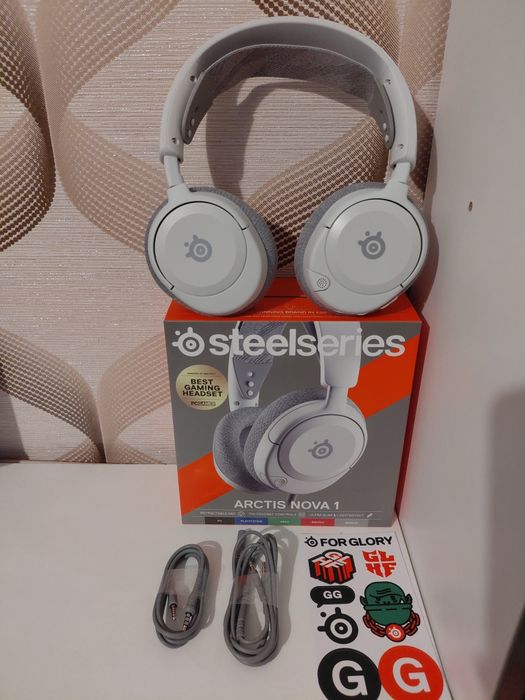 Гейминг слушалки SteelSeries - Arctis Nova 1,