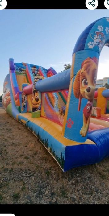 Надуваем замък,батут