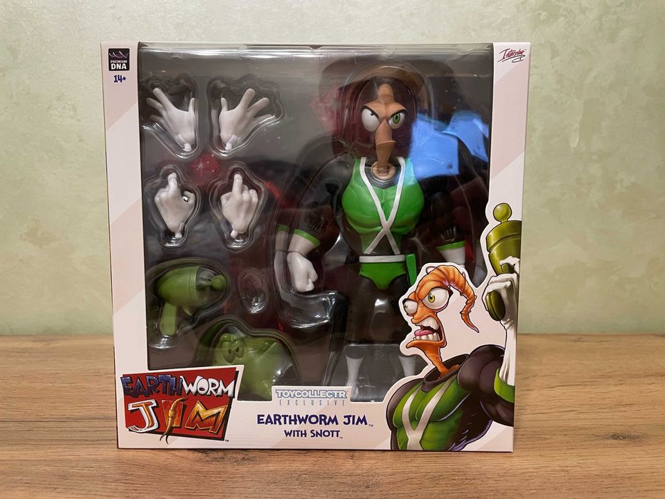 Фигурка GROOVY! Джим Червяк Earthworm Jim - With Snott