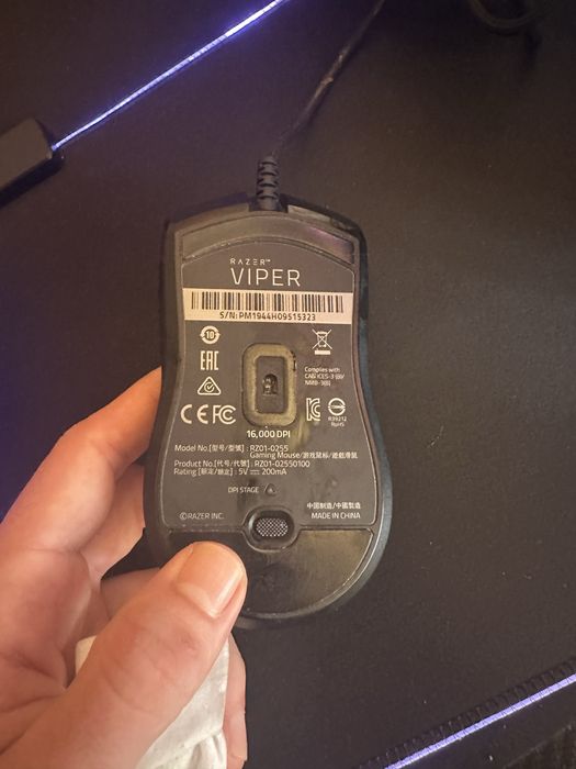 Комплект Razer Viper мишка и Goliathus Chrome