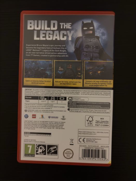 Lego batman legacy of the dark knight nintendo switch 2