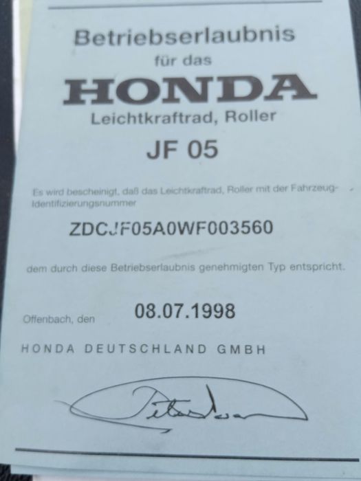 Scuter honda pantheon 125cm functioneaza perfect