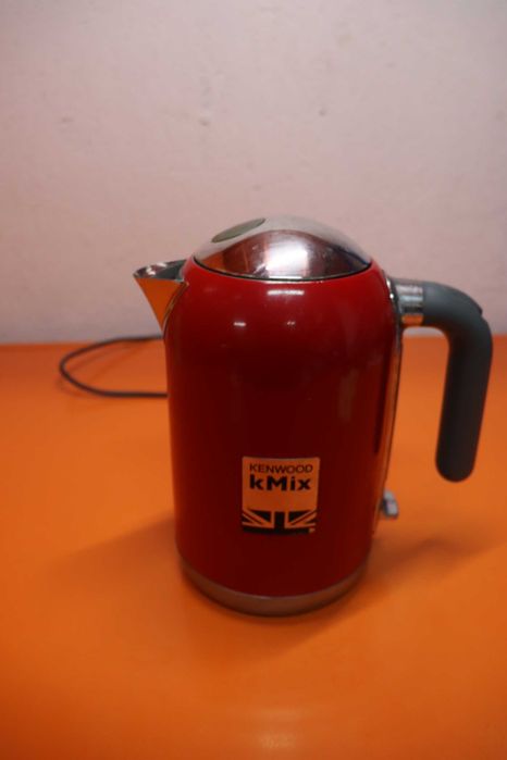 Електрическа кана Kenwood kMix 1 л Червена 2200 W - Kenwood kMix, 1 л, Червен, Метал, Бутони, Бутон, Неръждаема стомана
