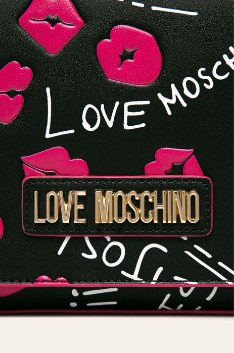 Love moschino оригинална чанта с принт
