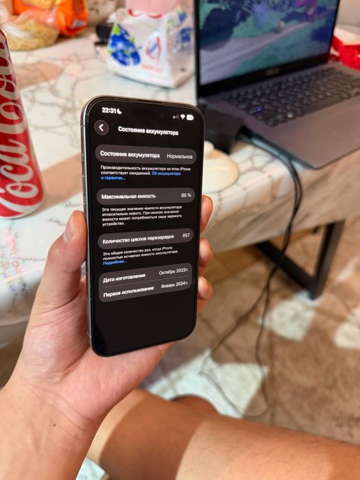 Iphone 15 pro 86%аккум в идеале