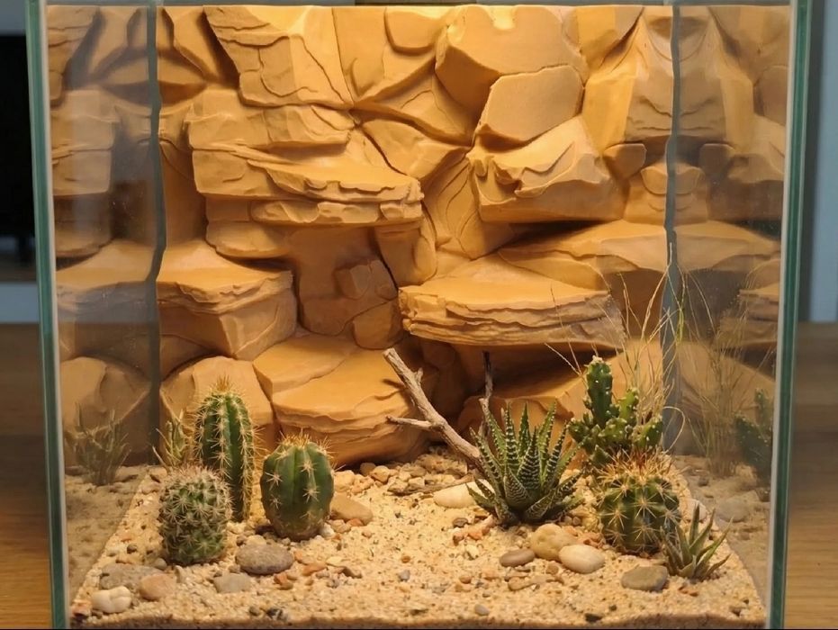 Fundal pietroas pentru acvariu sau terariu