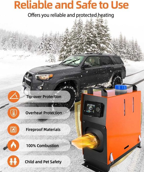 Webasto STANIS Sirocou 12V  8 kw + bluetooth auto portabil soba Vevor