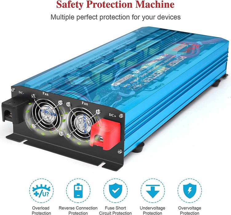 Invertor Solar 2000W Sinus Pur – 12V/24V DC , 3000W,4000W, Factura