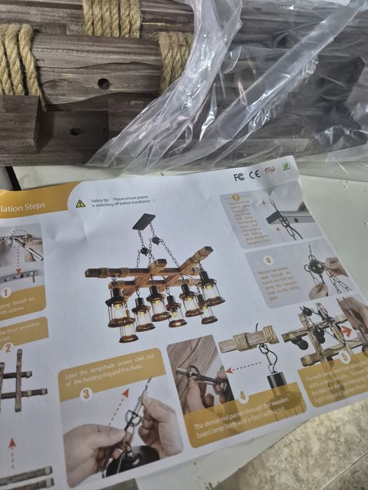 Луксозно осветително тяло в модерен ретро рустик дизайн