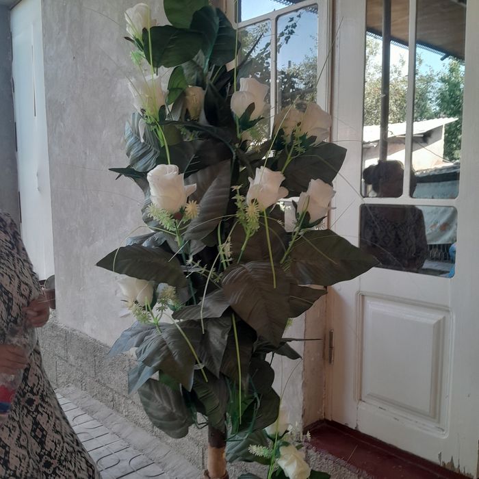 Chiroyli dekor uchun oq gul