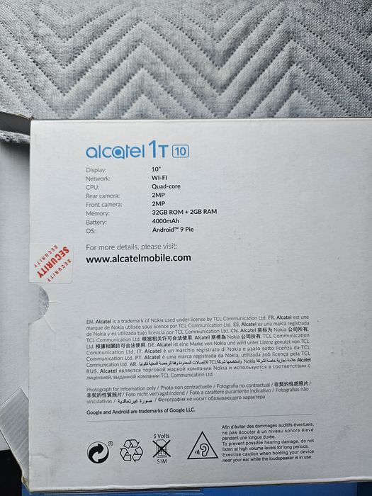 Таблет 10" Alcatel 1T практически нов