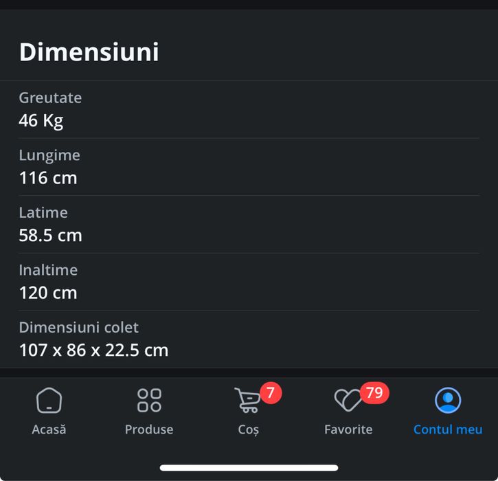 Bicicleta spinning KONDITION SP-3018N, volanta 18 kg