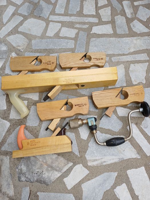 Комплект руски дърводелски рендета и маткап