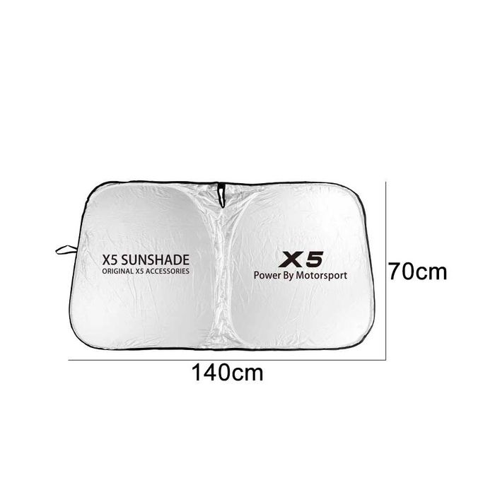 Parasolar AUTO Parbriz Dedicat BMW X5 E53 E70 F15 G05, 140x70cm