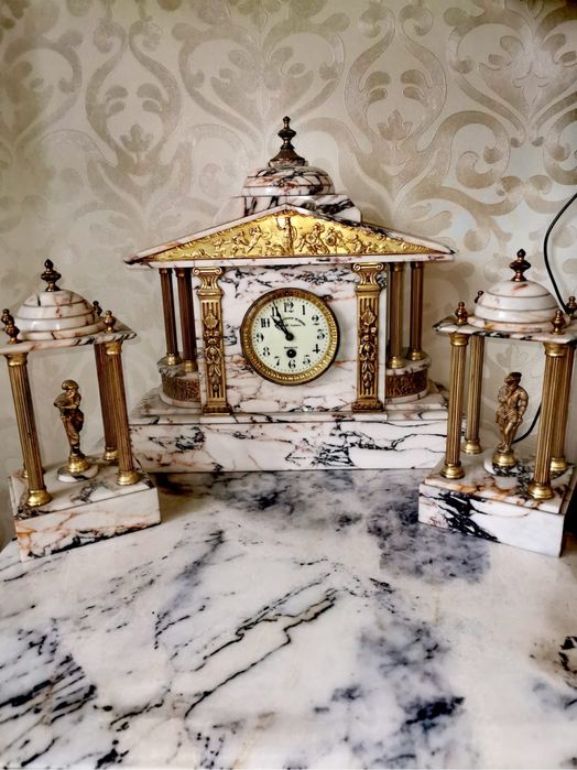 Антикварна каменна маса за кафе от Hohnert Design 65 х 65 х 40 см.