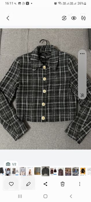 Сака якета zara s-xs