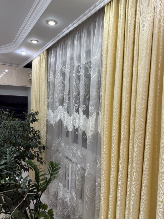 Продам шторы с тюлью