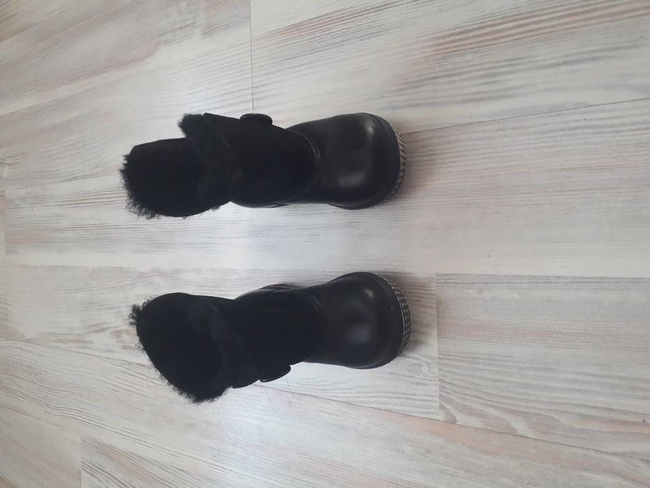 Зимние сапожки кожа и замша