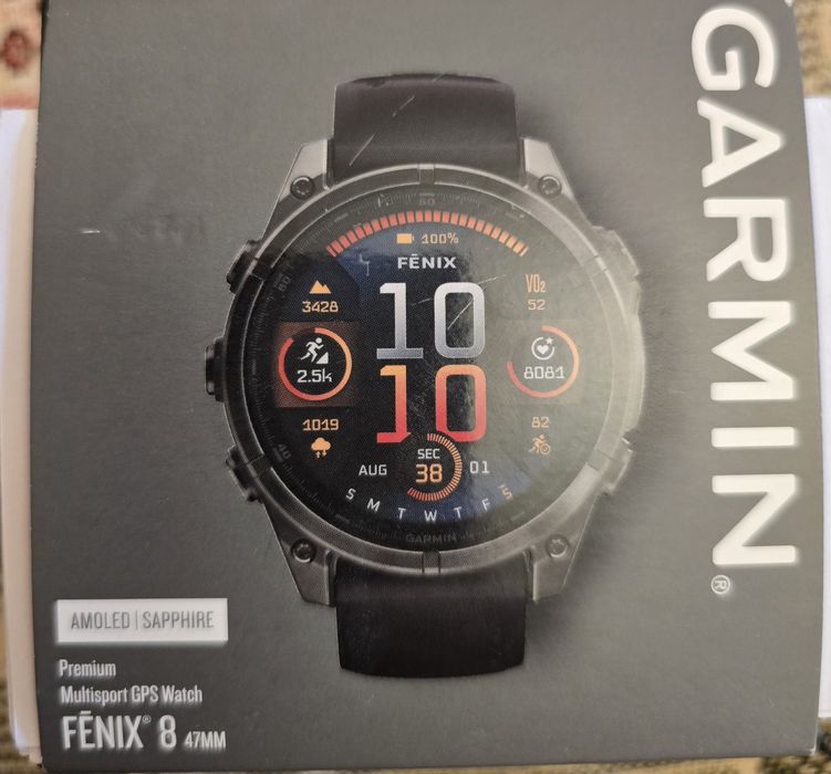 GARMIN FENIX 8 Premium Multisport GPS Watch AMOLED - SAPPHIRE 47 мм