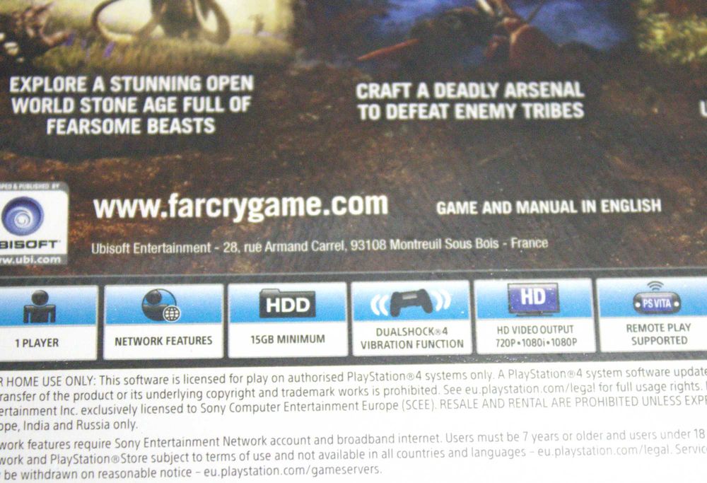 Far Cry Primal PS4 Playstation 4