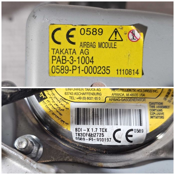 Airbag pasager bord Mazda CX-5 KE 2015 2.2 SKYACTIV-D 110kW Cod OEM: 0589-P1-000235, T83DF6H2725 (5E3)