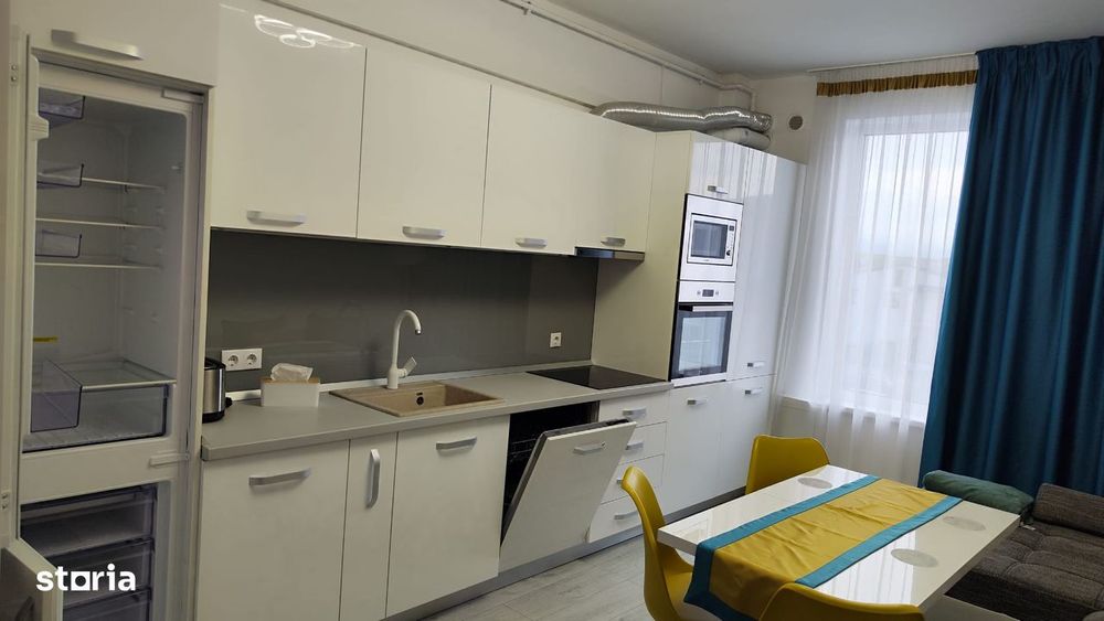 Garsoniera spatioasa , decomandată, utilată complet, etaj 1 , Cireșica