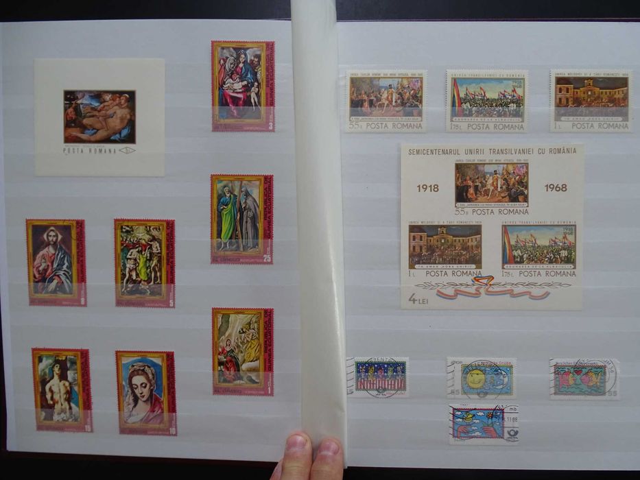 Clasor cu timbre tematice - Pictura (Lot 91)