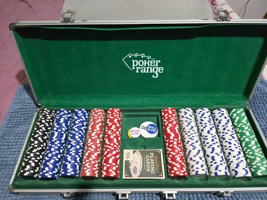 Set poker complet 300/500 jetoane + valiză aluminiu Poker Range