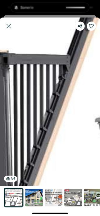 Velux cu balcon nou in cutie