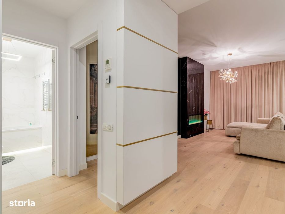 Apartament de lux Herăstrău | Șemineu & Terasă 45 mp