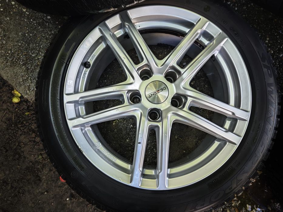 Set 4 jante aliaj Dezent TR Silver 17” 5x112 pentru Audi/VW/Skoda/Seat