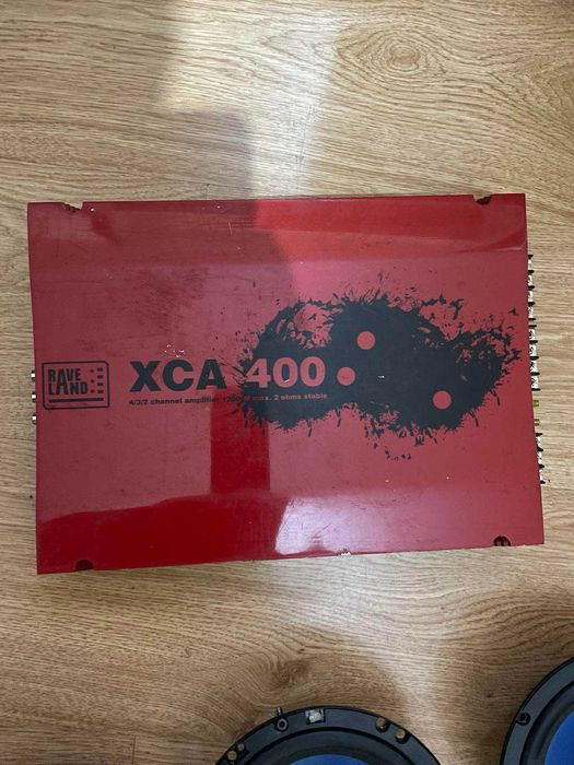 Усилвател Raweland XCA 400 + Система колони + пищялки Sinustec ST165