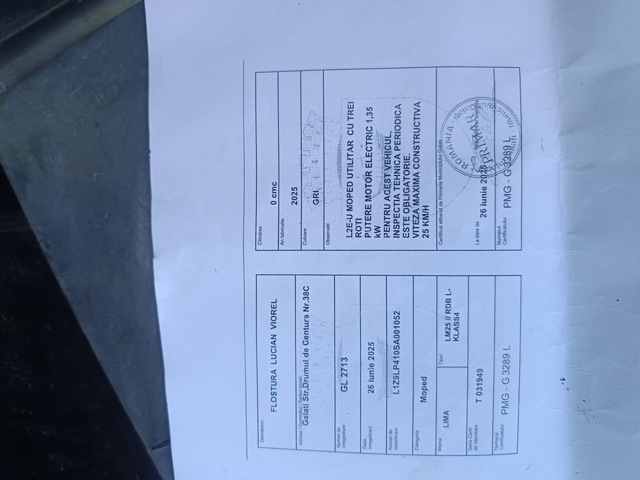 Triciclu,RDB-L KLASS 4,an fabricație 2025