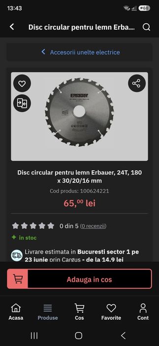 Disc Circular pentru lemn
