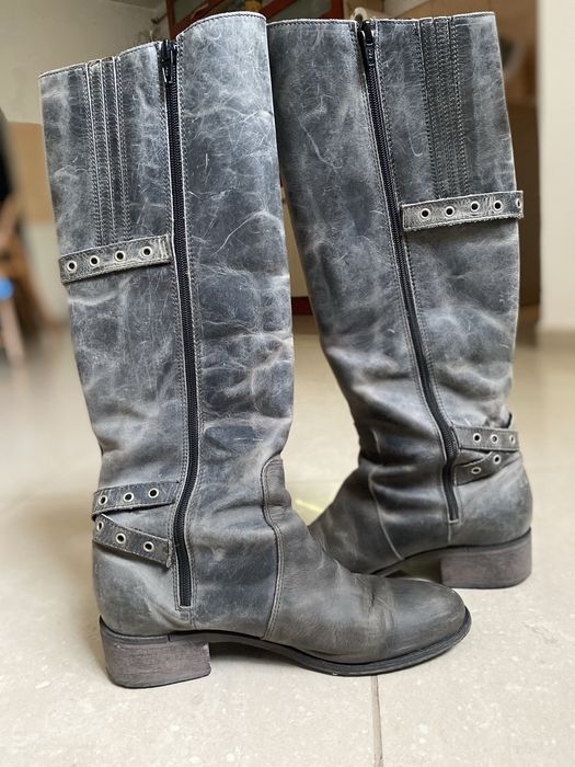 Cizme piele Charles David, made in Italy, 37,5