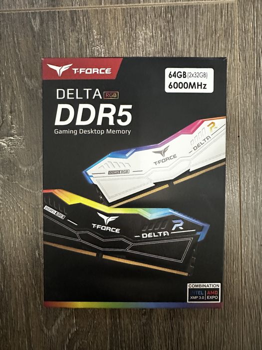 DDR5 T-force delta rgb 64GB 6000CL38 новая